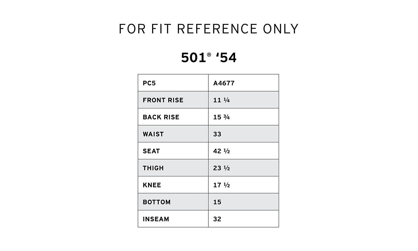 Levi's petite clearance size chart