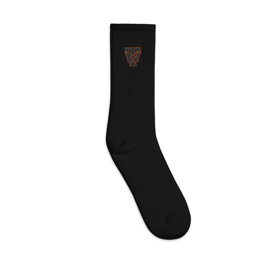 TW INTL high-quality, US-made embroidered socks